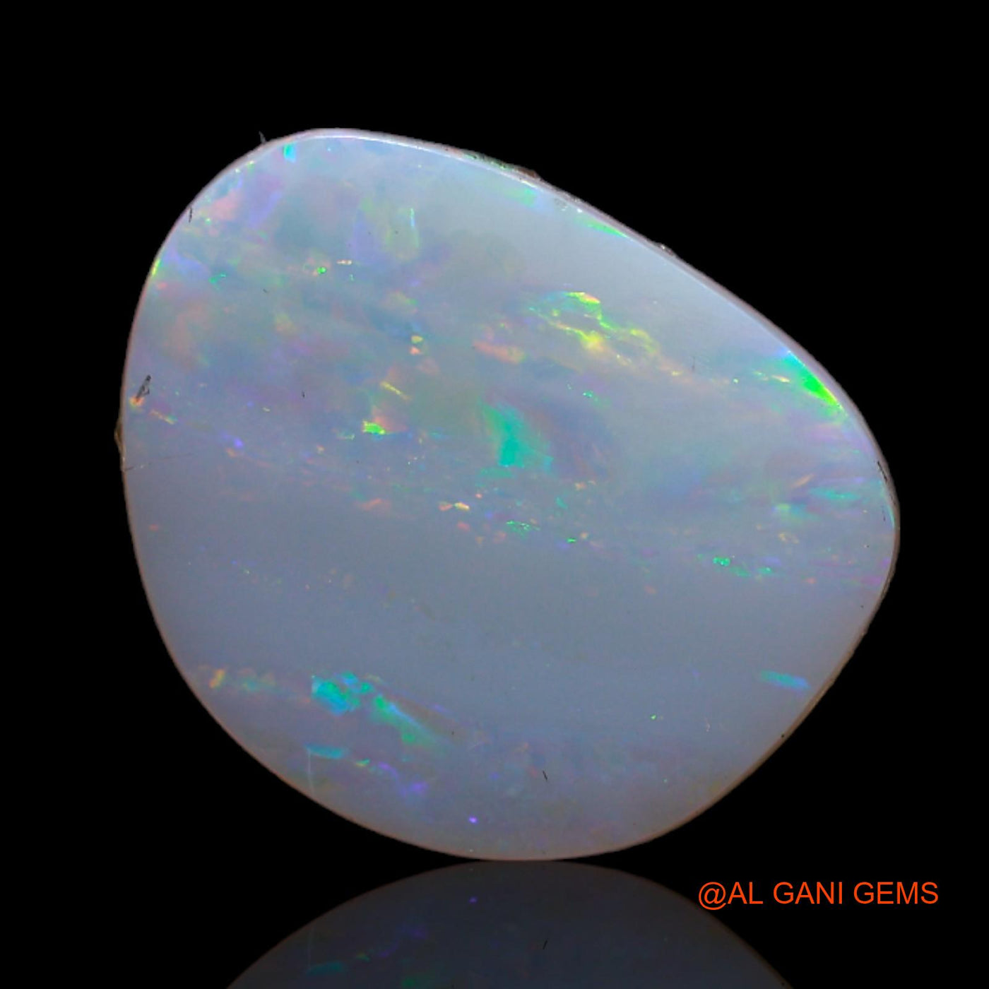 2.50 Cts Natural Australian Fire Opal Loose Gemstone Fancy Cabochon 13x11x3 mm AB-582