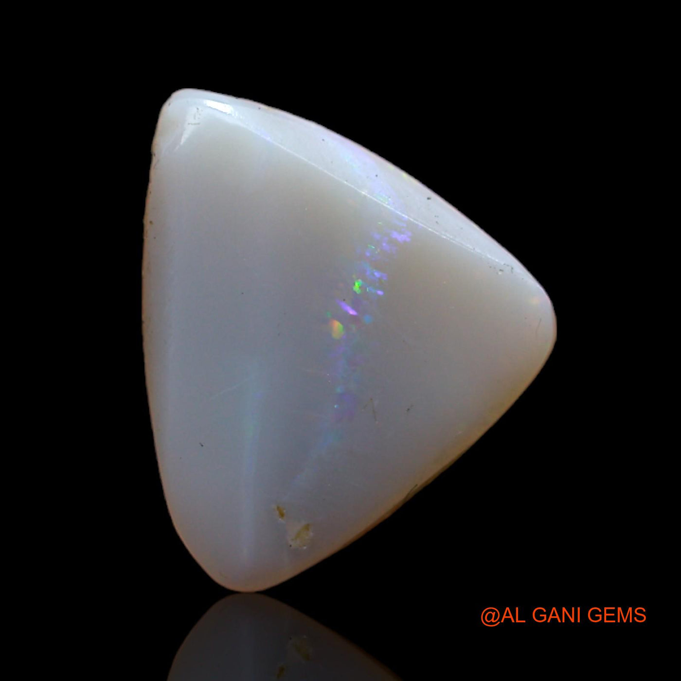 3.00 Cts Natural Australian Fire Opal Loose Gemstone Trillion Cabochon 13x11x4 mm AB-583