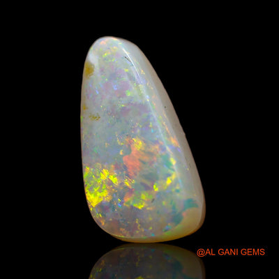 3.60 Cts Natural Australian Fire Opal Loose Gemstone Fancy Cabochon 14x7x5 mm AB-584