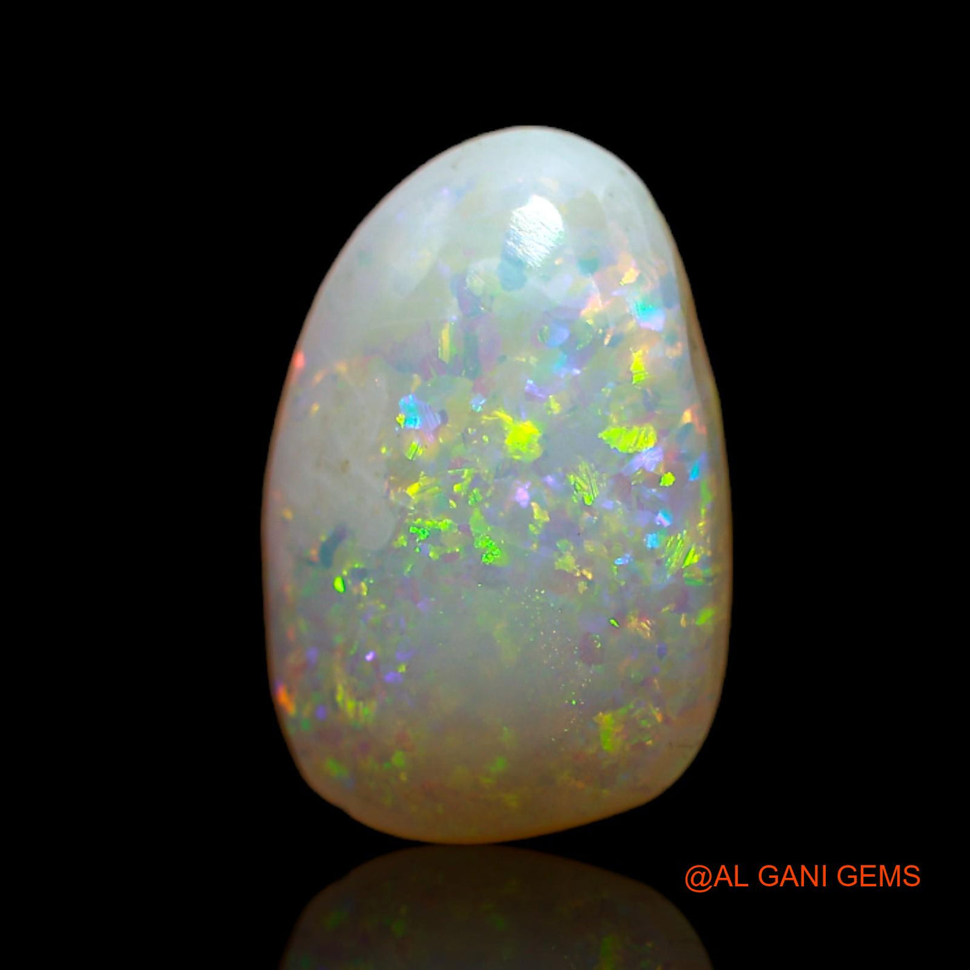 3.00 Cts Natural Australian Fire Opal Fancy Cabochon Loose Gemstone For Jewelry 13x9x4 mm AB-585