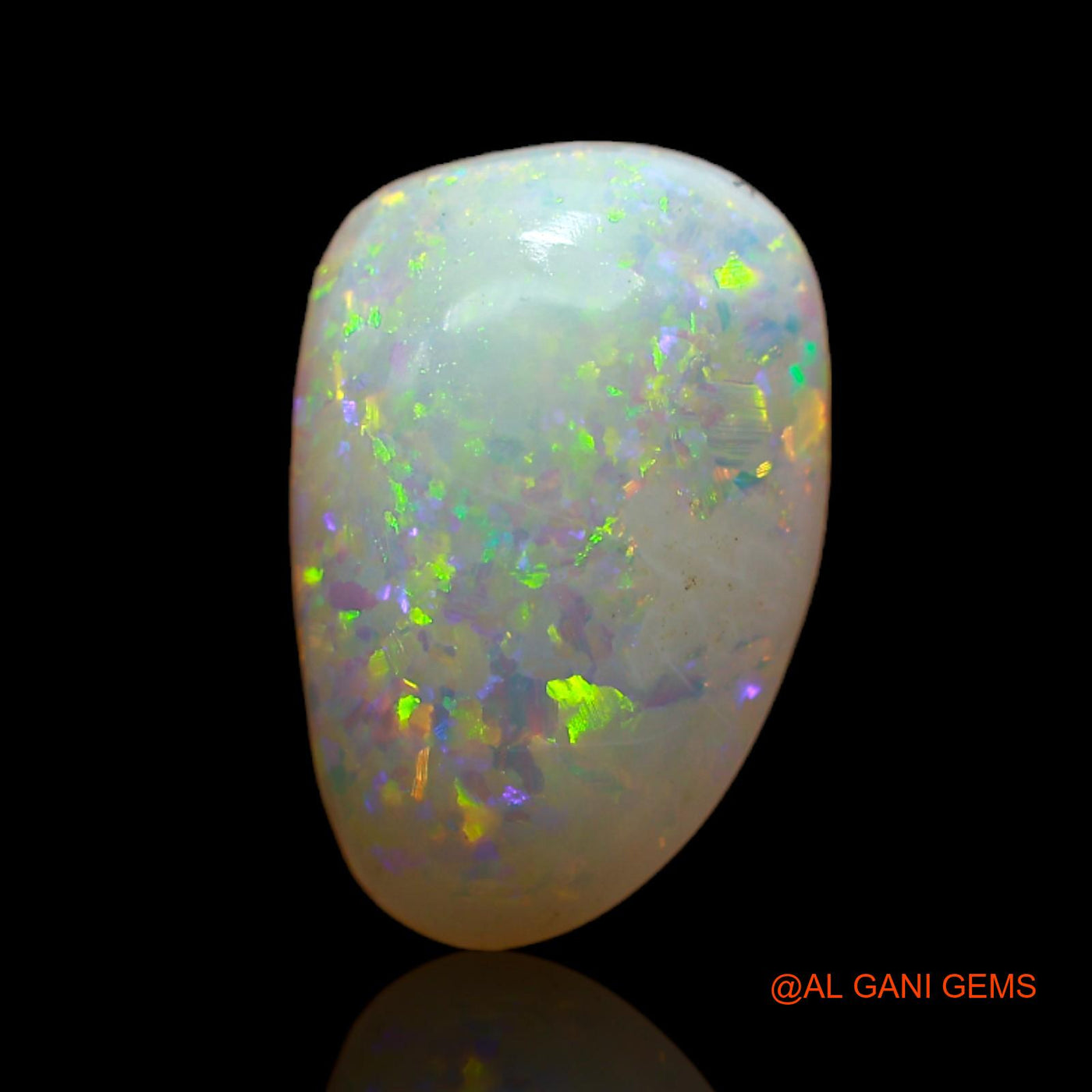 3.00 Cts Natural Australian Fire Opal Fancy Cabochon Loose Gemstone For Jewelry 13x9x4 mm AB-585