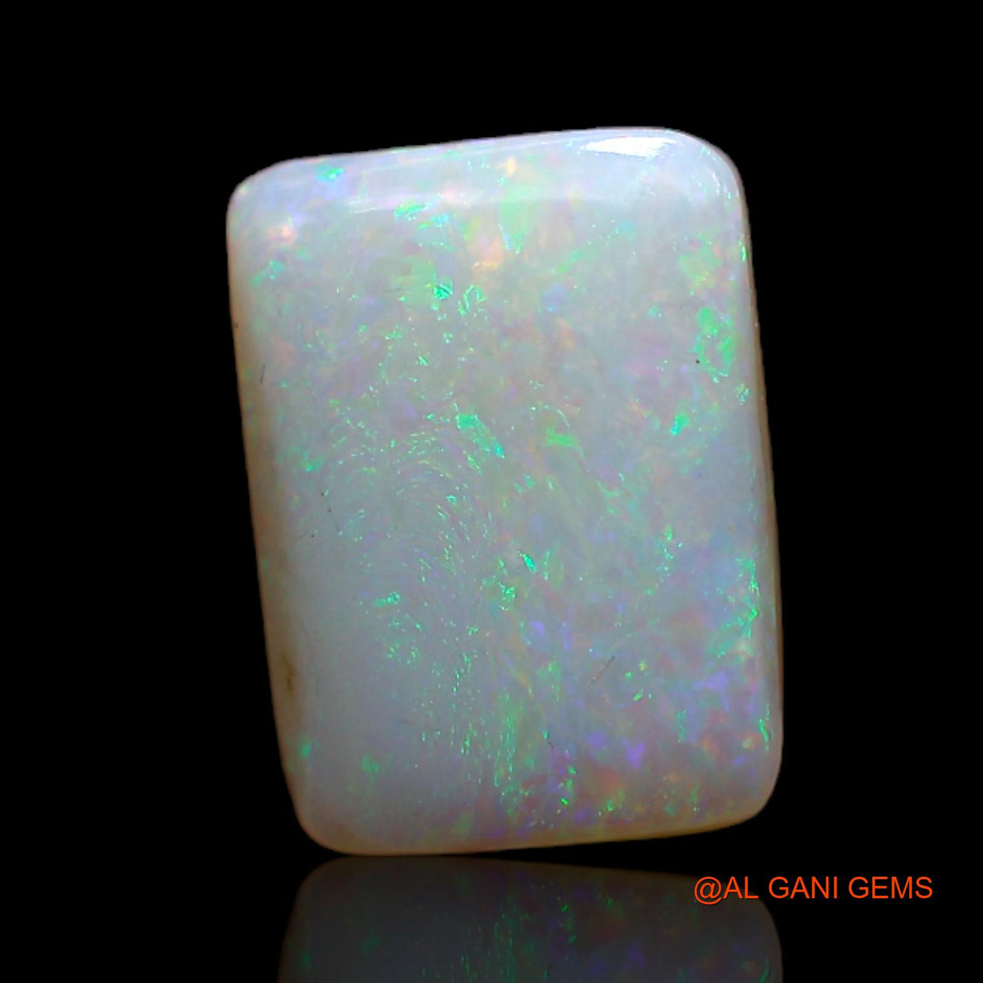 2.70 Cts Natural Australian Fire Opal Loose Gemstone Square Cabochon 12x9x3 mm AB-589
