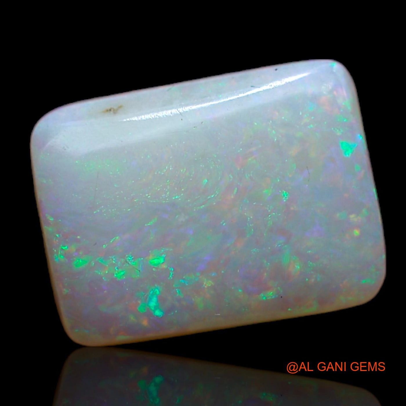 2.70 Cts Natural Australian Fire Opal Loose Gemstone Square Cabochon 12x9x3 mm AB-589