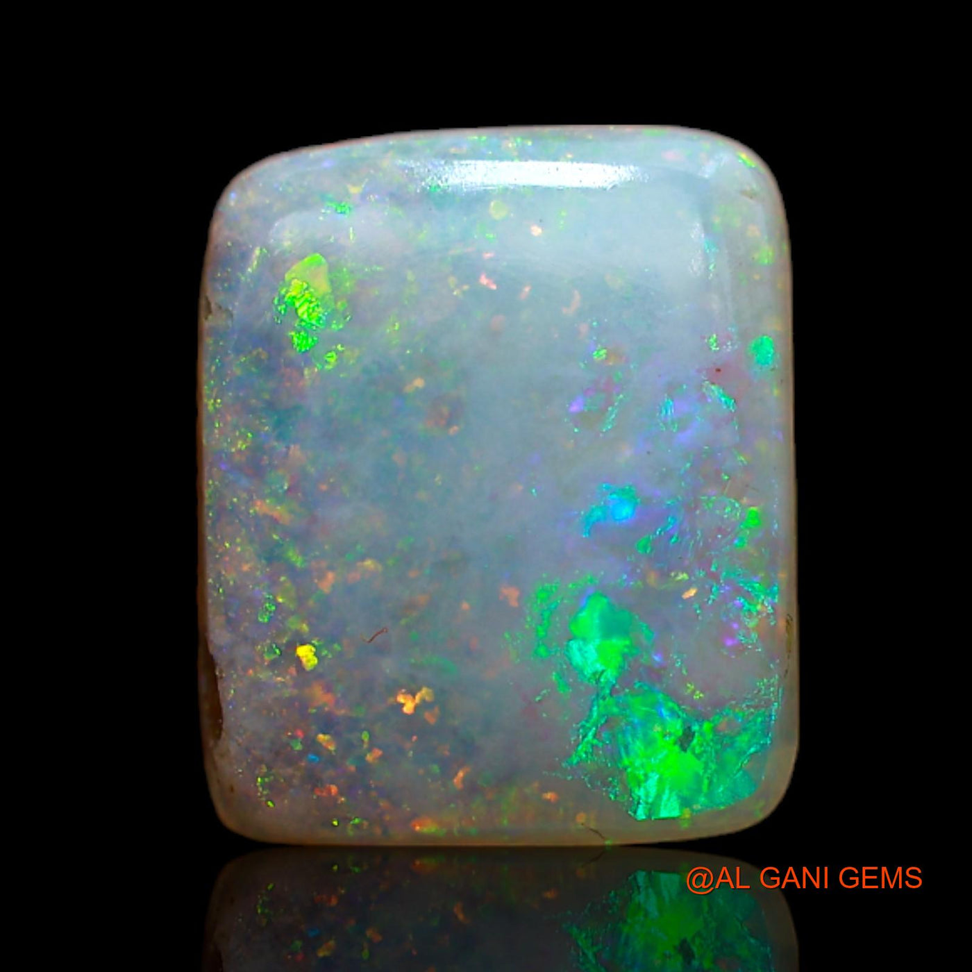 2.70 Cts Natural Australian Fire Opal Loose Gemstone Square Cabochon 11x9x3 mm AB-590