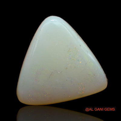 Natural Fire Opal Gemstone 3.40 Cts Loose Trillion Cabochon From Australia 11x11x4 mm AB-591