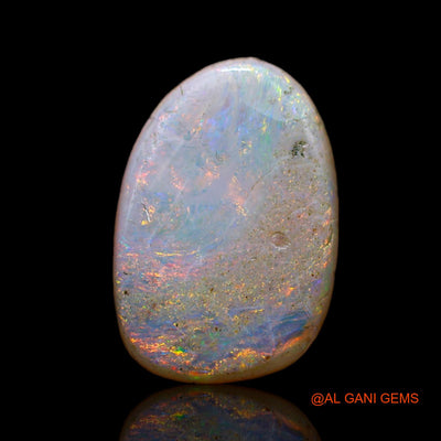 Natural Fire Opal Gemstone 2.00 Cts Loose Fancy Cabochon From Australia 19x9x2 mm AB-593