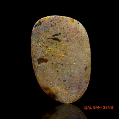 Natural Fire Opal Gemstone 2.00 Cts Loose Fancy Cabochon From Australia 19x9x2 mm AB-593