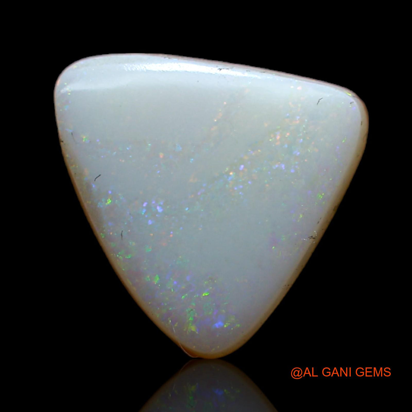 2.50 Cts Natural Australian Fire Opal Loose Gemstone Trillion Cabochon 11x11x3 mm AB-594