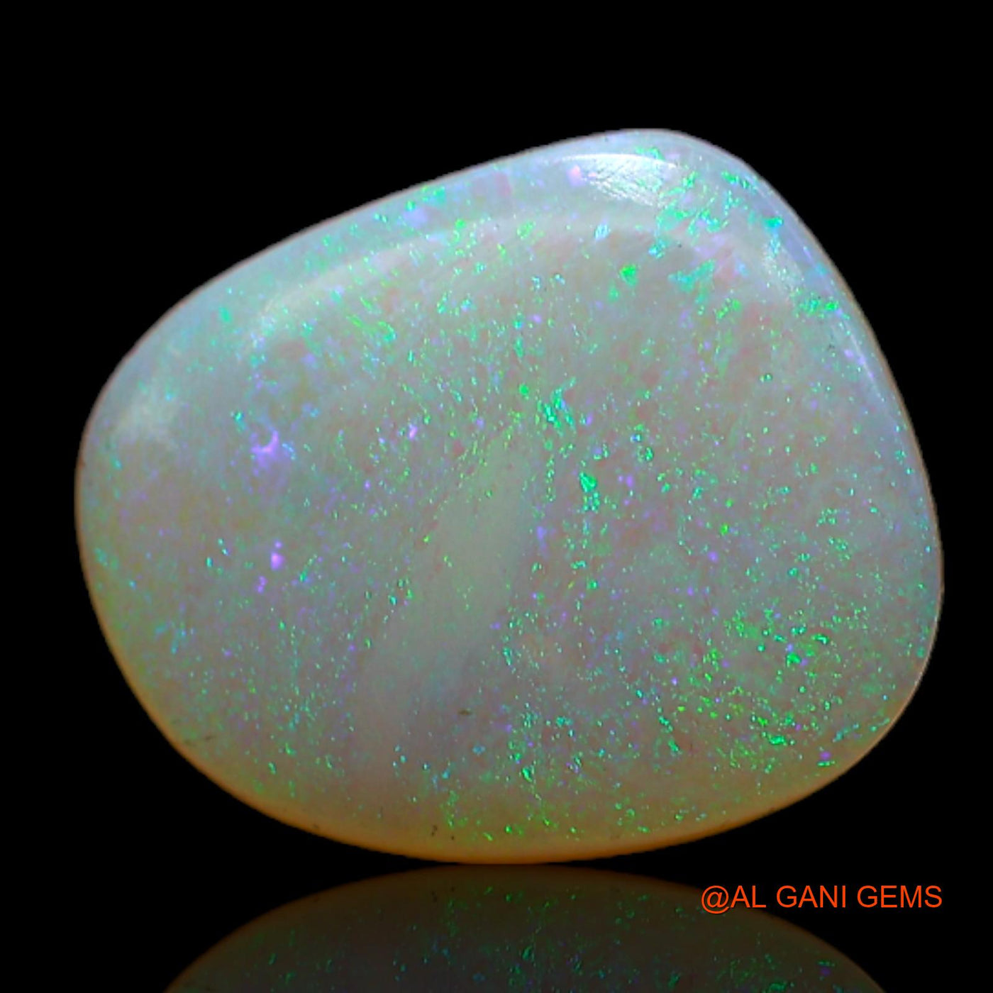 2.00 Cts Unheated Australian Fire Opal Loose Gemstone Fancy Cabochon Natural 11x9x2 mm AB-597