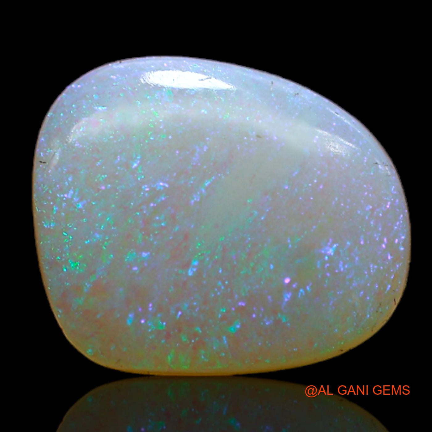 2.00 Cts Unheated Australian Fire Opal Loose Gemstone Fancy Cabochon Natural 11x9x2 mm AB-597