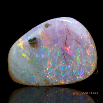 2.00 Cts Unheated Australian Fire Opal Loose Gemstone Fancy Cabochon Natural 12x9x2 mm AB-598