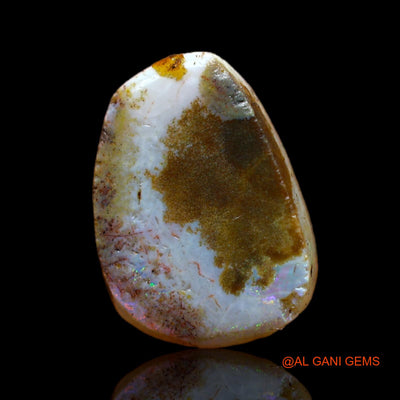 2.00 Cts Unheated Australian Fire Opal Loose Gemstone Fancy Cabochon Natural 12x9x2 mm AB-598