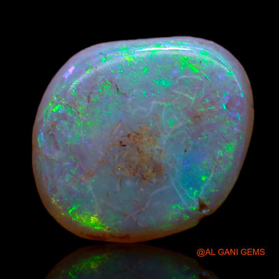 1.40 Cts Natural Australian Fire Opal Loose Gemstone Fancy Cabochon 10x9x2 mm AB-599