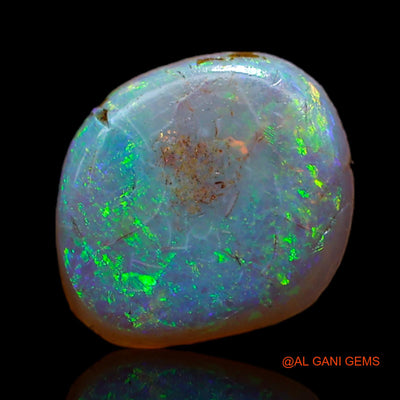 1.40 Cts Natural Australian Fire Opal Loose Gemstone Fancy Cabochon 10x9x2 mm AB-599