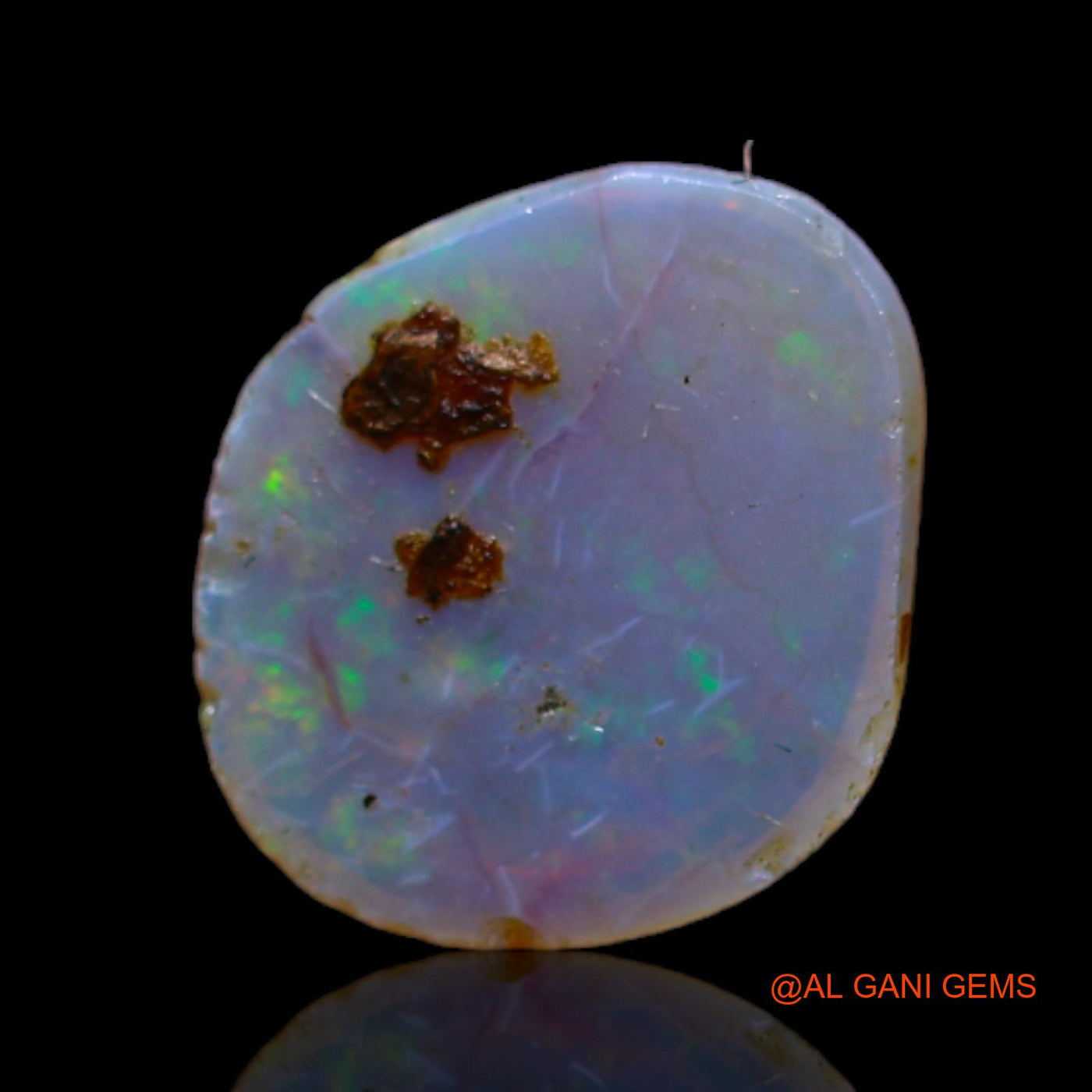 1.40 Cts Natural Australian Fire Opal Loose Gemstone Fancy Cabochon 10x9x2 mm AB-599