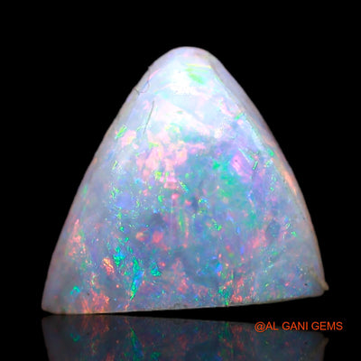 1.40 Cts Natural Australian Fire Opal Trillion Cabochon Loose Gemstone For Jewelry 10x9x2 mm AB-600