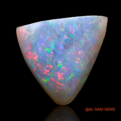 1.40 Cts Natural Australian Fire Opal Trillion Cabochon Loose Gemstone For Jewelry 10x9x2 mm AB-600