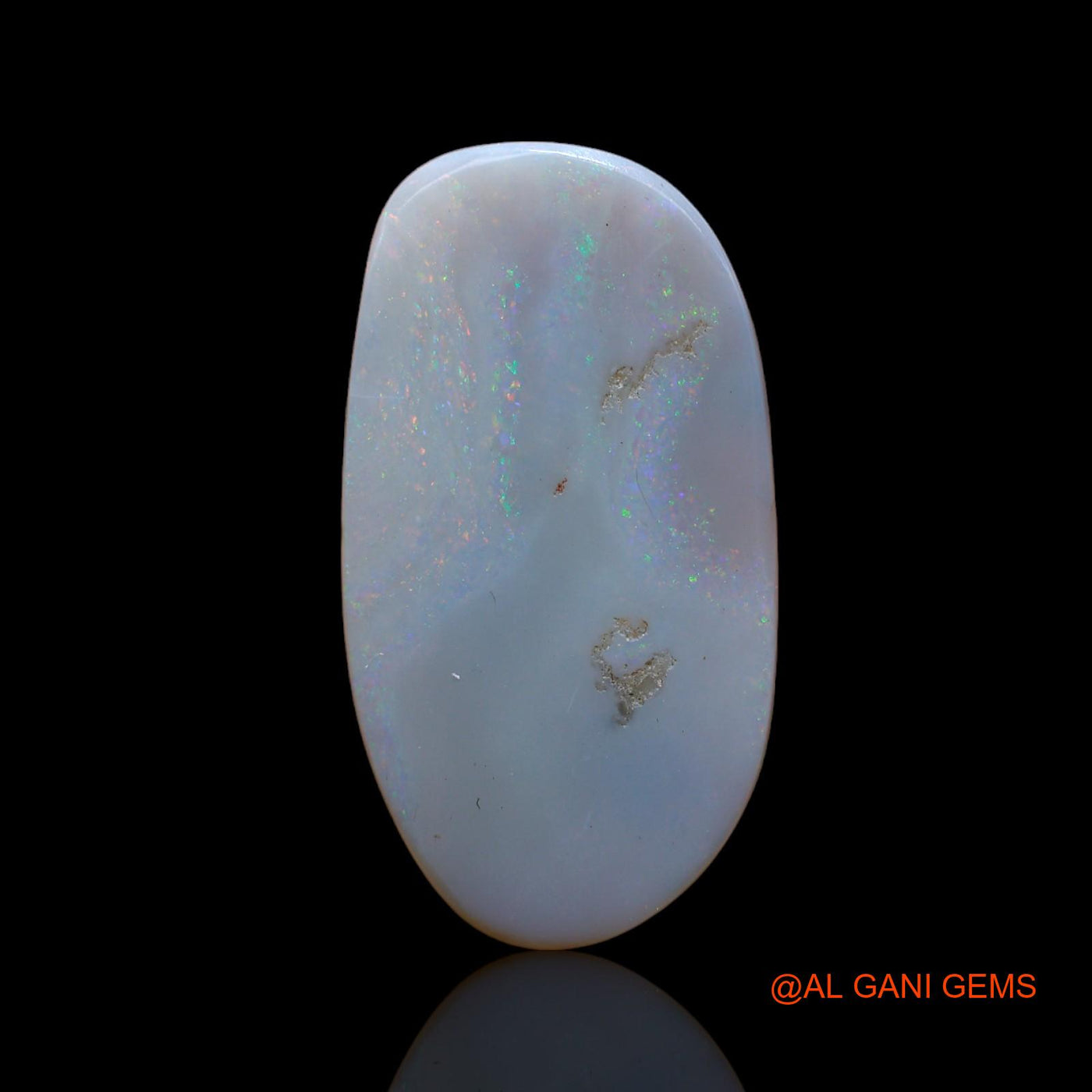 7.00 Cts Natural Australian Fire Opal Loose Gemstone Fancy Cabochon 28x15x2 mm AB-608
