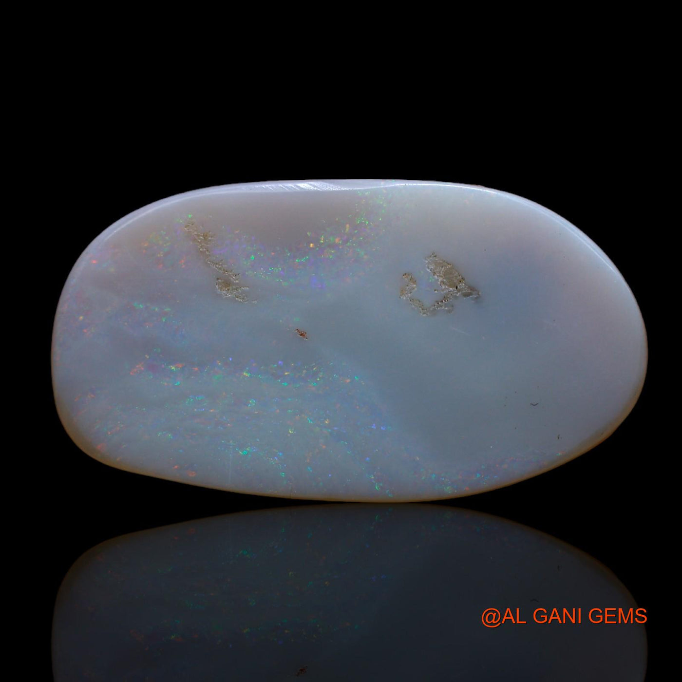 7.00 Cts Natural Australian Fire Opal Loose Gemstone Fancy Cabochon 28x15x2 mm AB-608