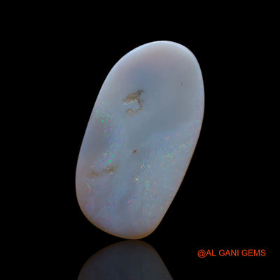 7.00 Cts Natural Australian Fire Opal Loose Gemstone Fancy Cabochon 28x15x2 mm AB-608