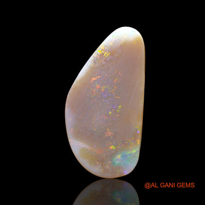 Natural Untreated Fire Opal Loose Gemstone Fancy Cabochon From Australia 11.00 Cts 28x14x3 mm AB-609