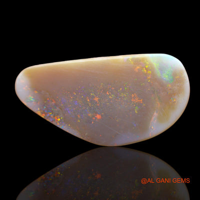 Natural Untreated Fire Opal Loose Gemstone Fancy Cabochon From Australia 11.00 Cts 28x14x3 mm AB-609