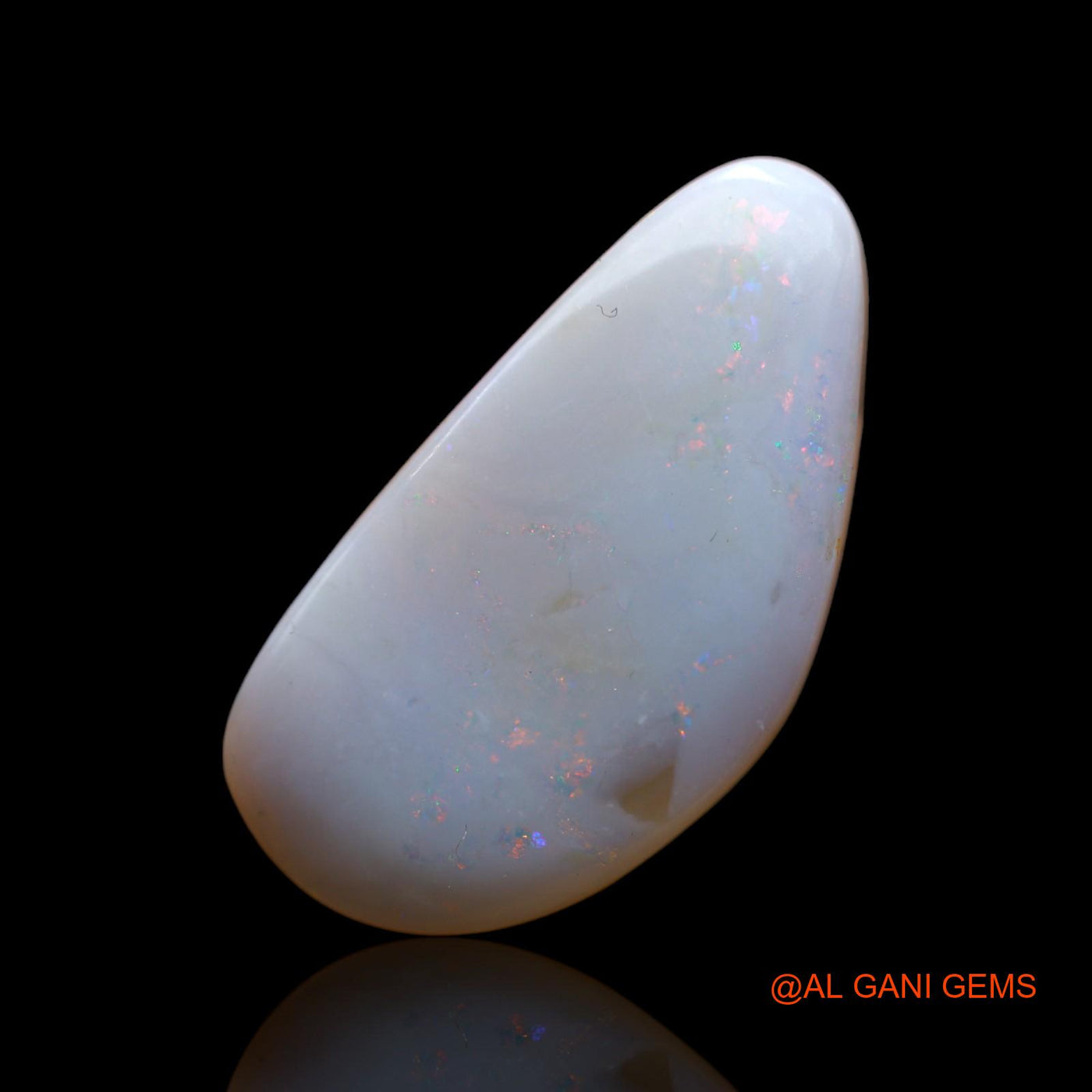 Natural Untreated Fire Opal Loose Gemstone Fancy Cabochon From Australia 11.00 Cts 28x14x3 mm AB-609