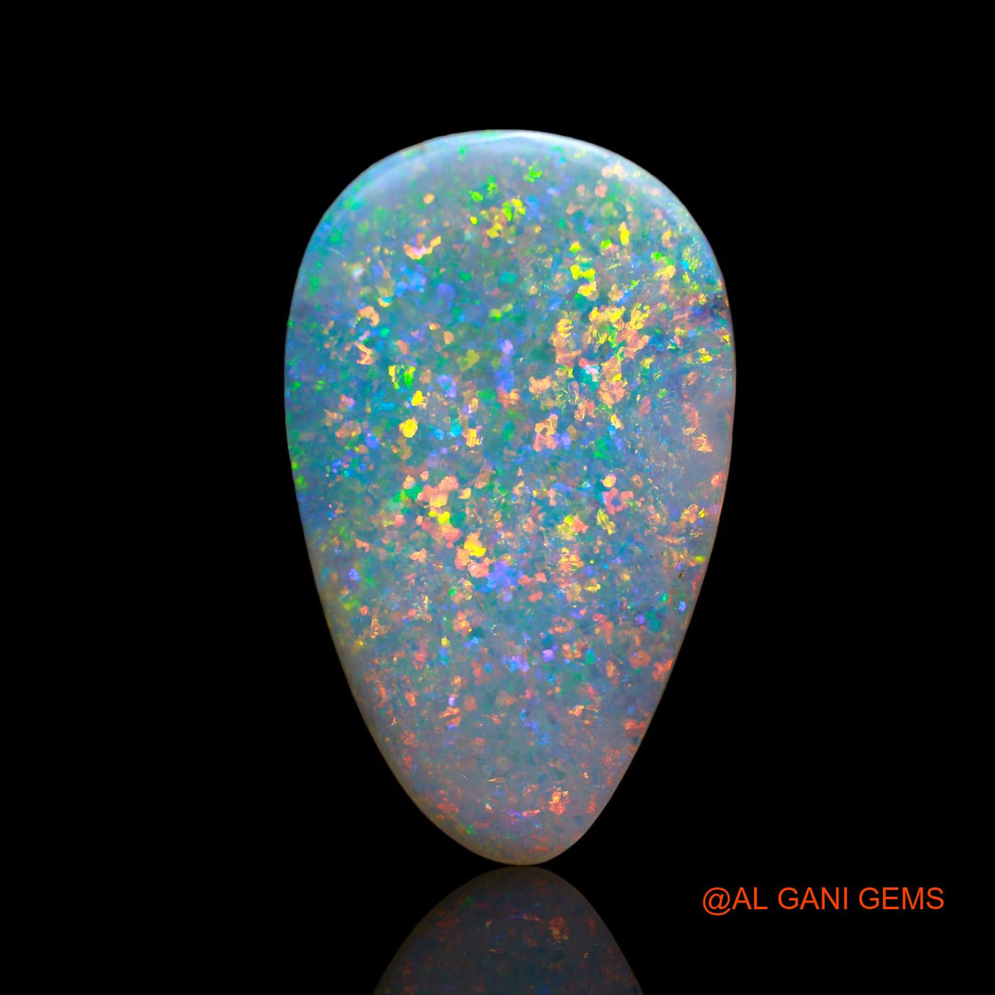 8.00 Cts Natural Australian Fire Opal Loose Gemstone Fancy Cabochon 27x17x3 mm AB-611