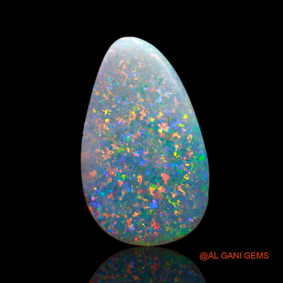 8.00 Cts Natural Australian Fire Opal Loose Gemstone Fancy Cabochon 27x17x3 mm AB-611