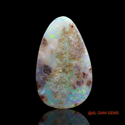 8.00 Cts Natural Australian Fire Opal Loose Gemstone Fancy Cabochon 27x17x3 mm AB-611