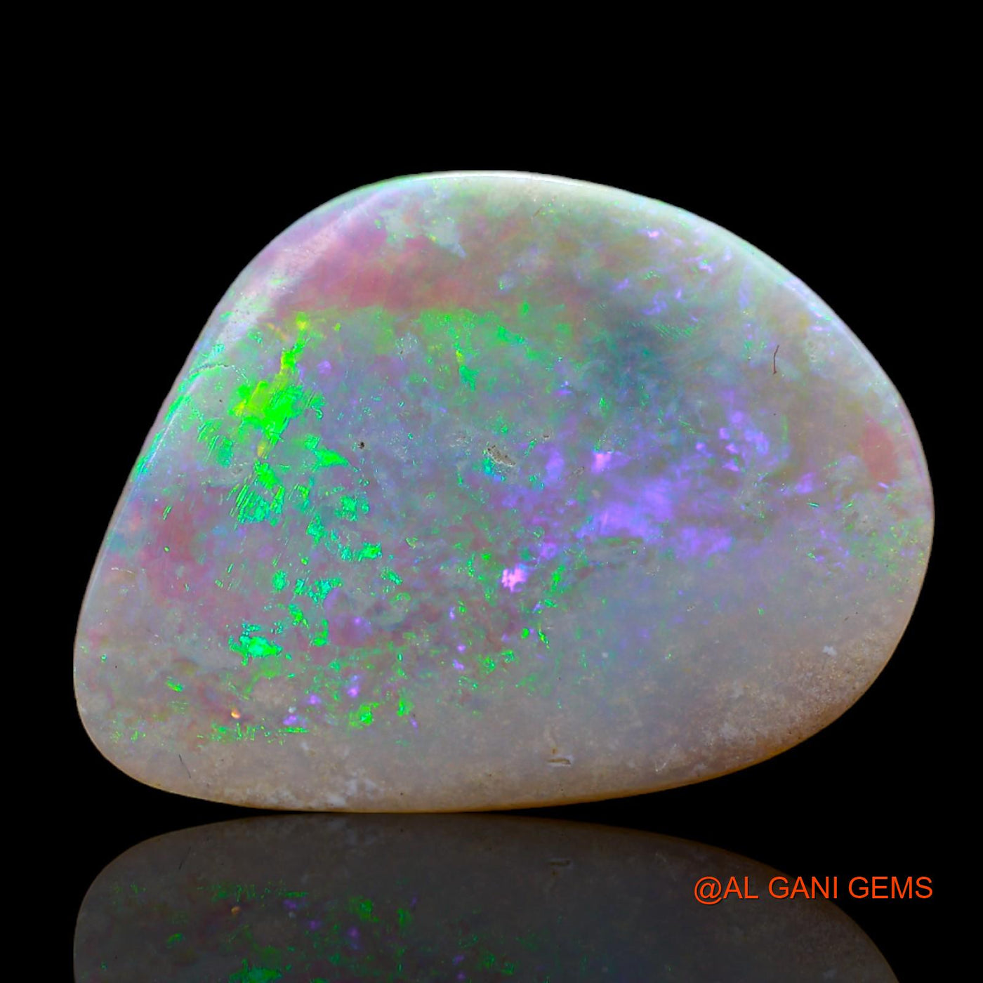 Natural Fire Opal Gemstone 8.00 Cts Loose Fancy Cabochon From Australia 22x17x2 mm AB-613