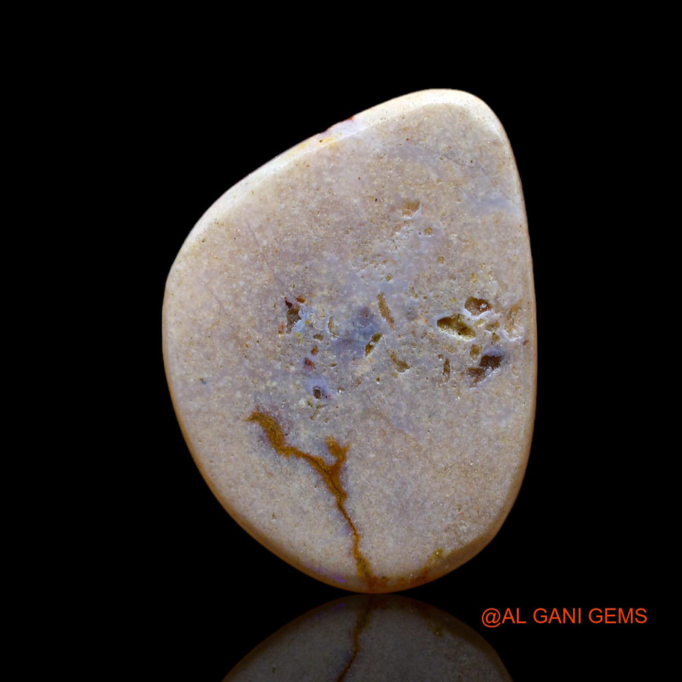 Natural Fire Opal Gemstone 8.00 Cts Loose Fancy Cabochon From Australia 22x17x2 mm AB-613