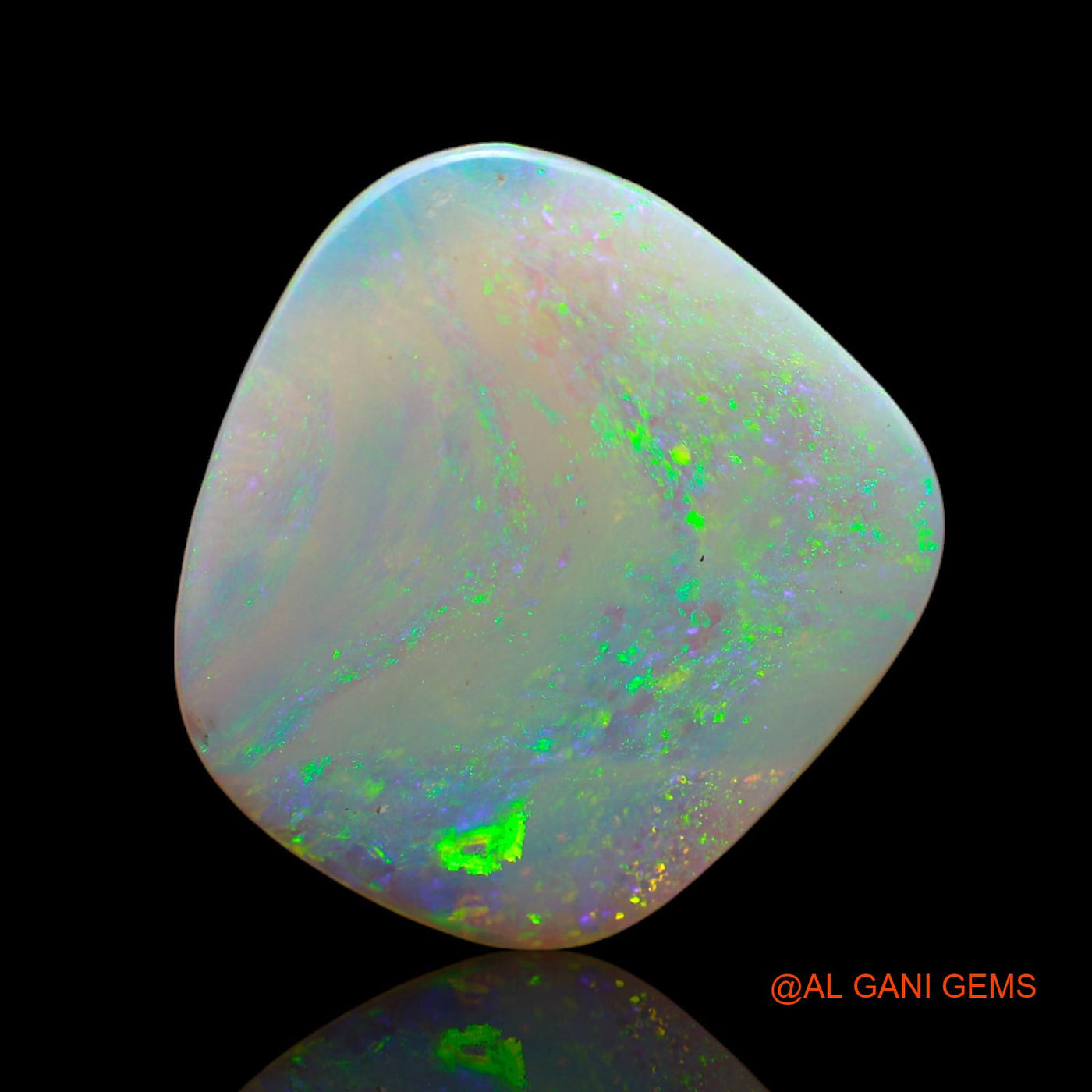 5.00 Cts Natural Australian Fire Opal Fancy Cabochon Loose Gemstone For Jewelry 20x19x2 mm AB-614