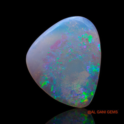 5.00 Cts Natural Australian Fire Opal Loose Gemstone Fancy Cabochon 21x18x2 mm AB-615