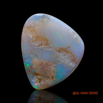 5.00 Cts Natural Australian Fire Opal Loose Gemstone Fancy Cabochon 21x18x2 mm AB-615