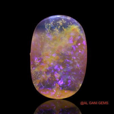 Natural Fire Opal Gemstone 5.00 Cts Loose Fancy Cabochon From Australia 22x15x2 mm AB-617