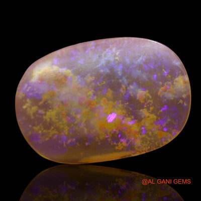 Natural Fire Opal Gemstone 5.00 Cts Loose Fancy Cabochon From Australia 22x15x2 mm AB-617