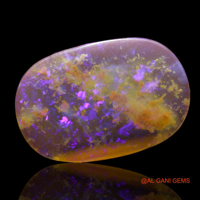 Natural Fire Opal Gemstone 5.00 Cts Loose Fancy Cabochon From Australia 22x15x2 mm AB-617