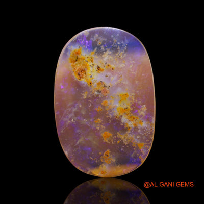 Natural Fire Opal Gemstone 5.00 Cts Loose Fancy Cabochon From Australia 22x15x2 mm AB-617