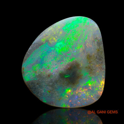 5.00 Cts Natural Australian Fire Opal Fancy Cabochon Loose Gemstone For Jewelry 20x18x2 mm AB-618