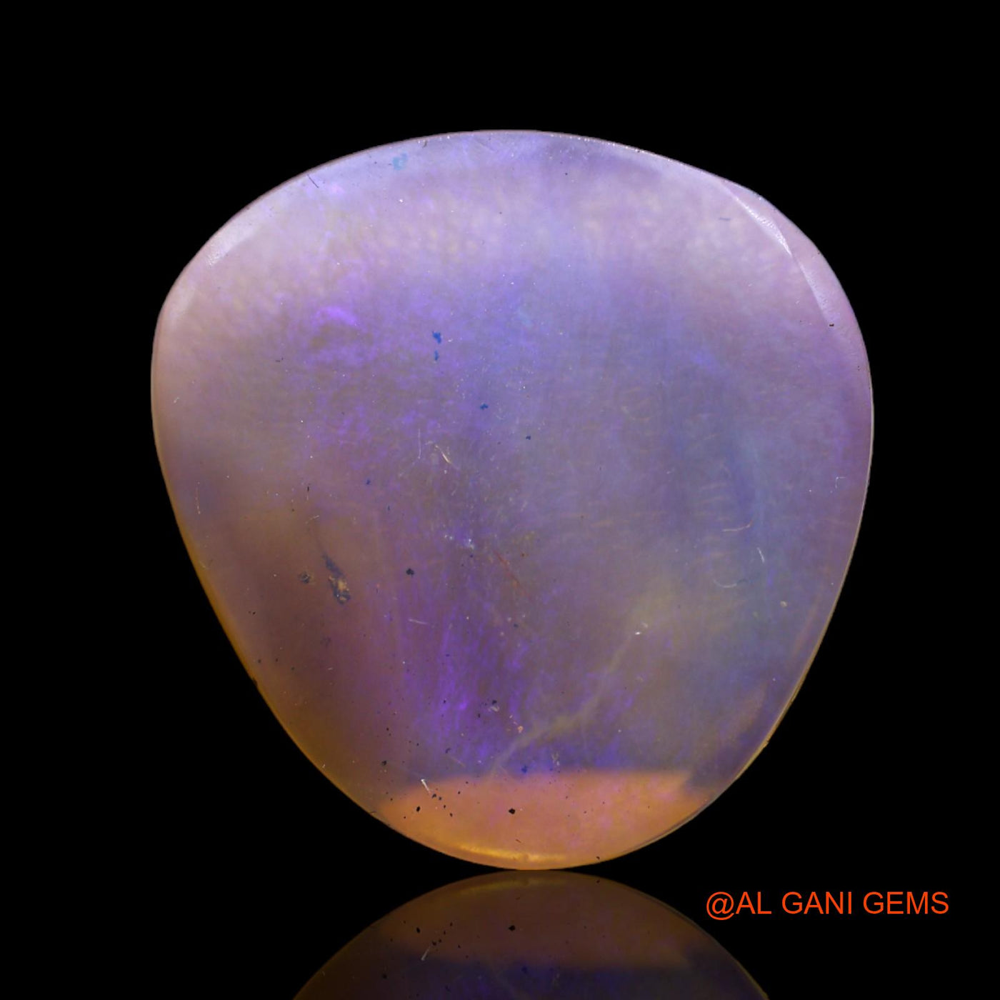 9.00 Cts Natural Australian Fire Opal Loose Gemstone Fancy Cabochon 21x20x3 mm AB-622