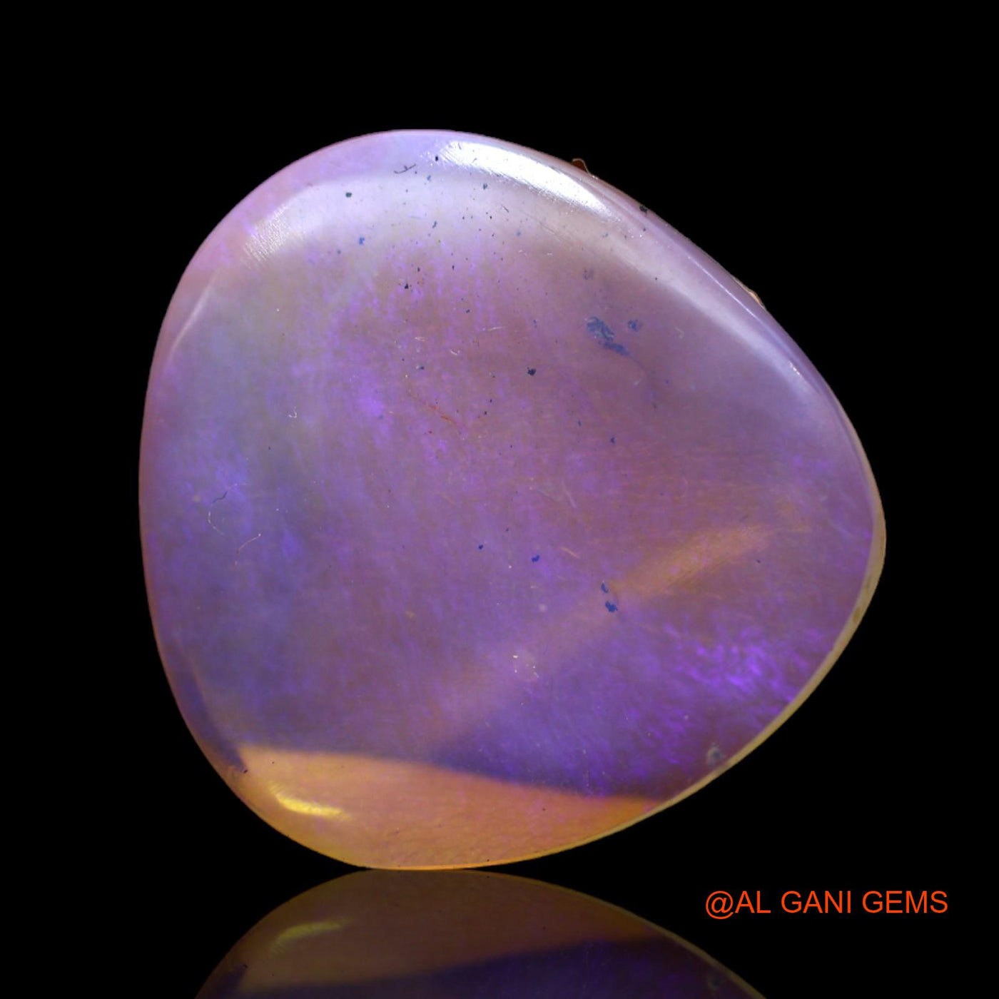 9.00 Cts Natural Australian Fire Opal Loose Gemstone Fancy Cabochon 21x20x3 mm AB-622