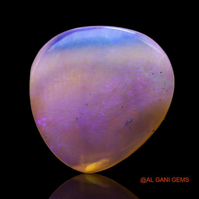 9.00 Cts Natural Australian Fire Opal Loose Gemstone Fancy Cabochon 21x20x3 mm AB-622