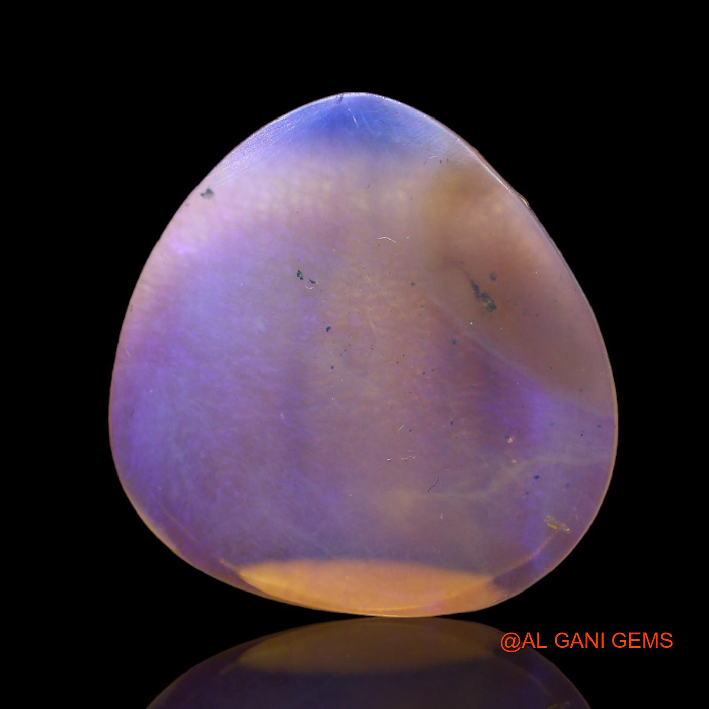 9.00 Cts Natural Australian Fire Opal Loose Gemstone Fancy Cabochon 21x20x3 mm AB-622