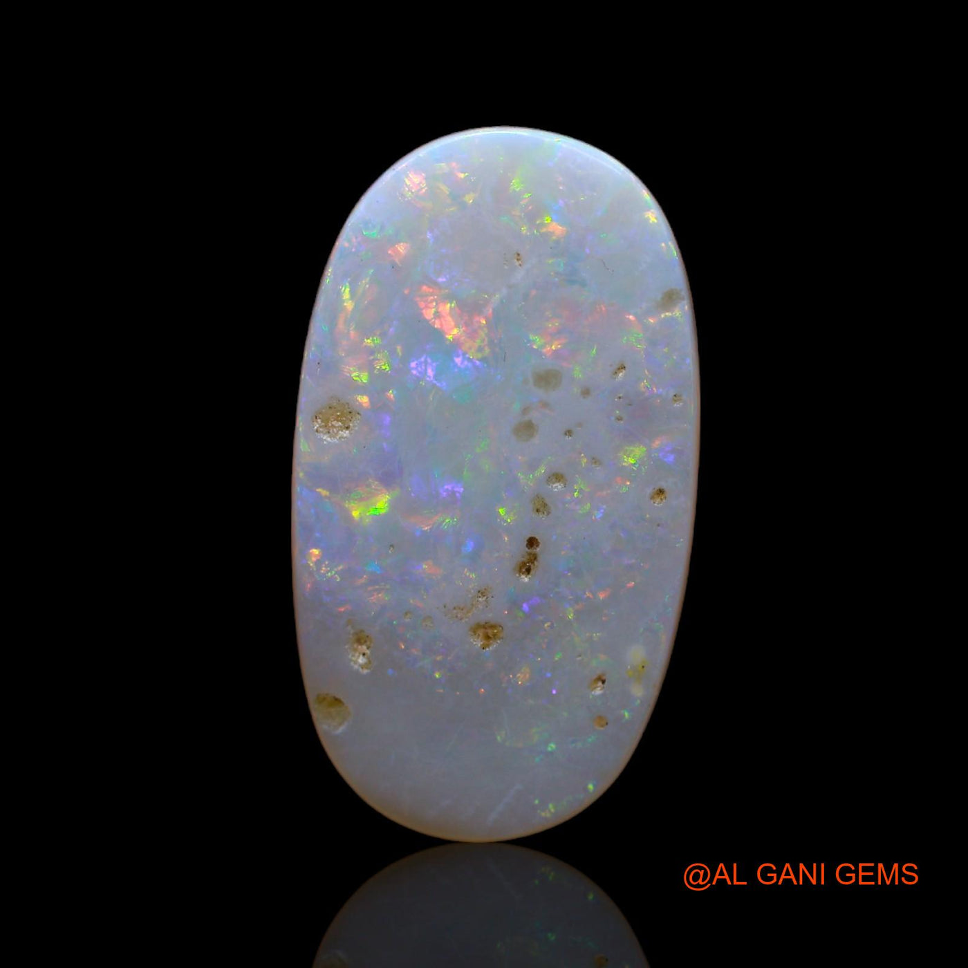 6.00 Cts Natural Australian Fire Opal Loose Gemstone Oval Cabochon 25x14x2 mm AB-623