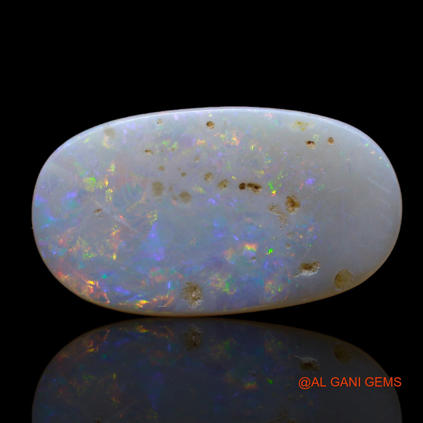 6.00 Cts Natural Australian Fire Opal Loose Gemstone Oval Cabochon 25x14x2 mm AB-623