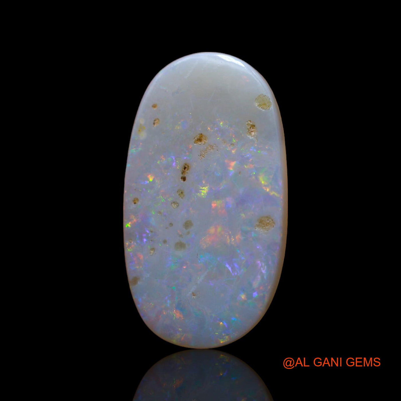 6.00 Cts Natural Australian Fire Opal Loose Gemstone Oval Cabochon 25x14x2 mm AB-623