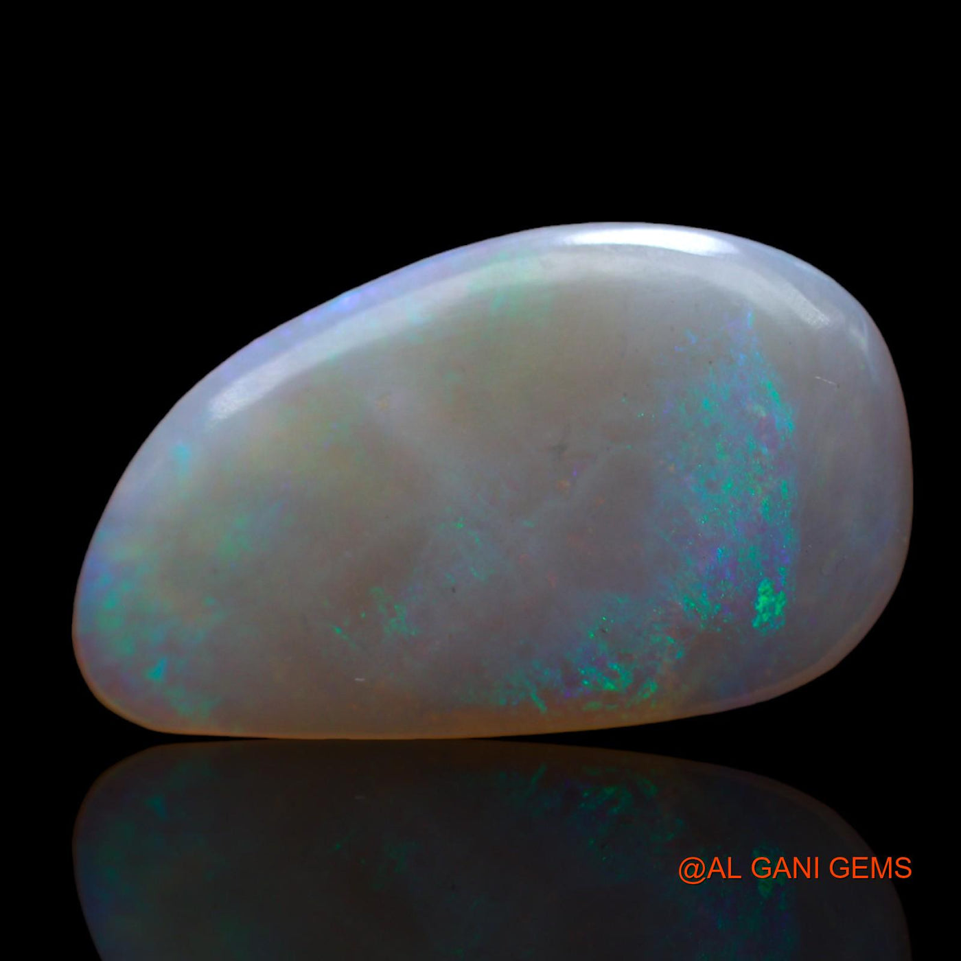 Natural Fire Opal Gemstone 8.00 Cts Loose Fancy Cabochon From Australia 25x14x3 mm AB-625