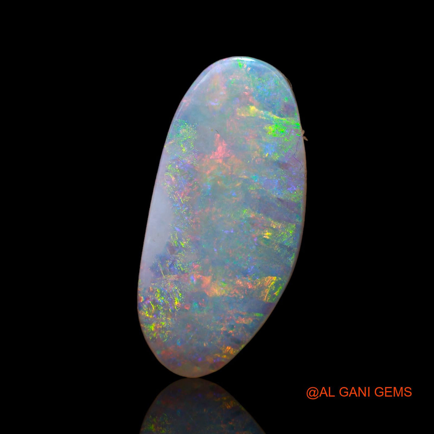 5.00 Cts Natural Australian Fire Opal Loose Gemstone Fancy Cabochon 25x12x2 mm AB-626