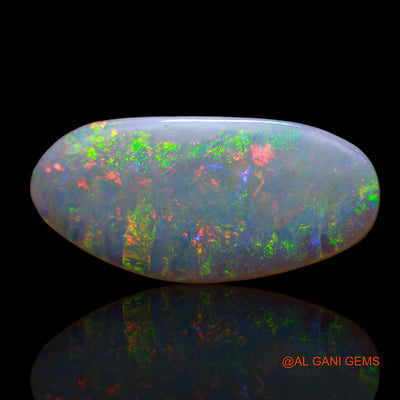 5.00 Cts Natural Australian Fire Opal Loose Gemstone Fancy Cabochon 25x12x2 mm AB-626